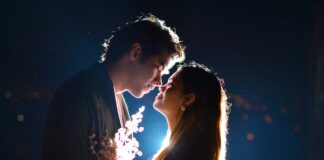 Couple Dating Backlit