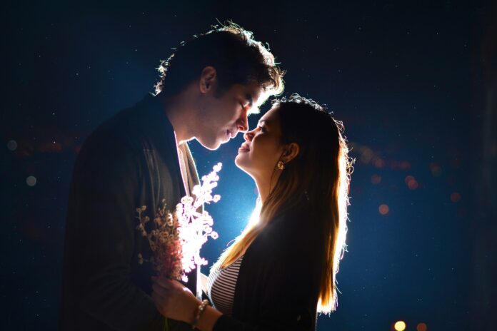 Couple Dating Backlit